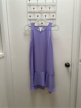 Leith Lavender Scoop Neck Cocktail Dress